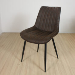 SILLA AUSTRIA ECOCUERO MARRON