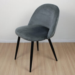 SILLA BERLIN TAPIZADA PANA GRIS