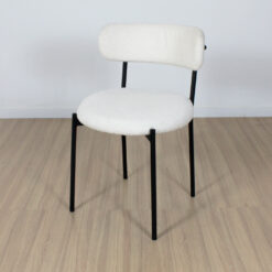 SILLA VIENA TELA BOUCLE OFF WHITE