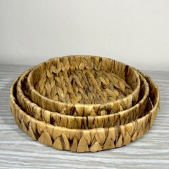 SET DE 3 BANDEJA JACINTA FIBRAS NATURALES