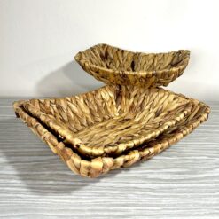 SET DE 3 BANDEJA TINA FIBRAS NATURALES