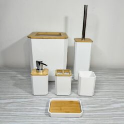 SET DE BAÑO SALVO 6 PIEZAS BLANCO