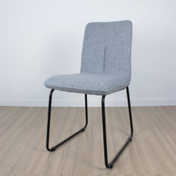 SILLA BELGICA CHENILLE GRIS