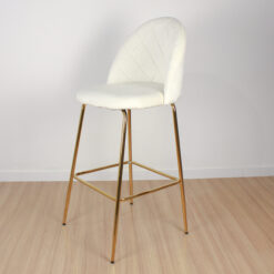 BANQUETA PRAGA PATA DORADA NATURAL