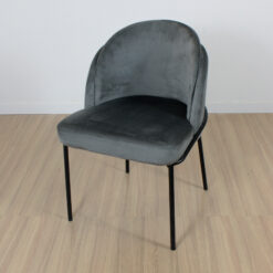 SILLON BURGUES TELA PANA GRIS