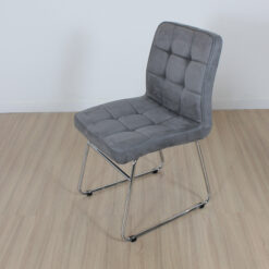 SILLA BARCELONA PANA GRIS