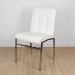 SILLA KENIA ECOCUERO BLANCA