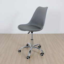 SILLA GIRATORIA REGULABLE GRIS