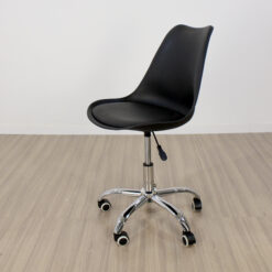 SILLA GIRATORIA REGULABLE NEGRA