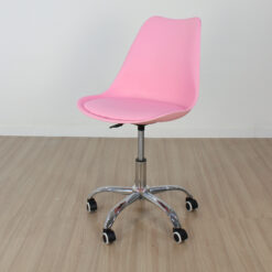 SILLA GIRATORIA REGULABLE ROSA CHICLE