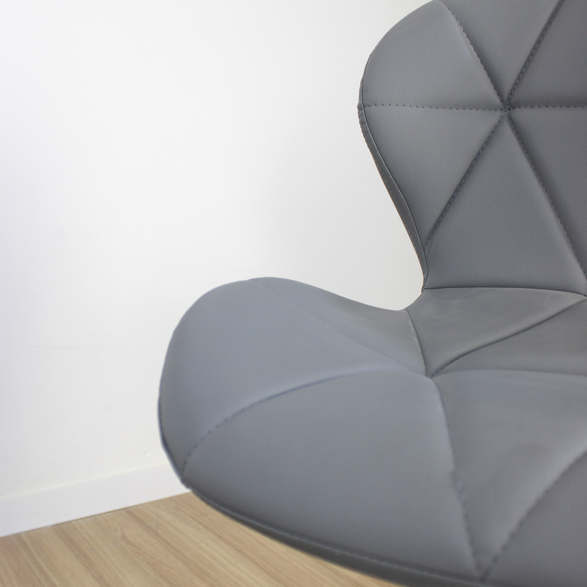 SILLA HEGONAL GIRATORIA GRIS -2