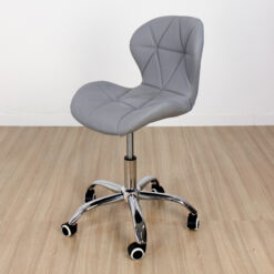 SILLA HEXAGONAL GIRATORIA REGULABLE GRIS