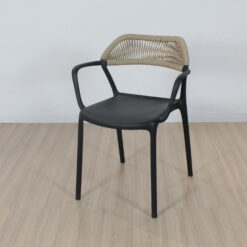 SILLA ALBA NEGRA CON HILO