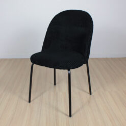 SILLA FILI CORDUROY NEGRA