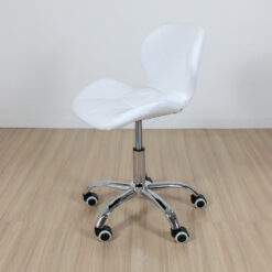 SILLA HEXAGONAL GIRATORIA REGULABLE BLANCA