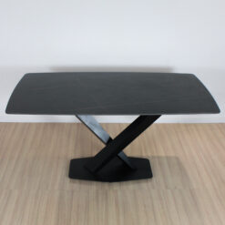 MESA POLO RECTANGULAR NEOLITH 160 CM NEGRA