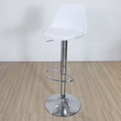 BANQUETA TULIP REGULABLE BLANCA