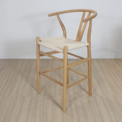 BANQUETA  WISHBONE MADERA NATURAL