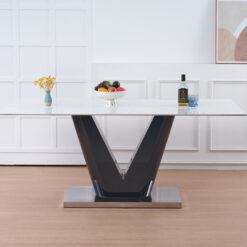 MESA ROYAL RECTANGULAR NEOLITH 180 CM PATA NEGRA