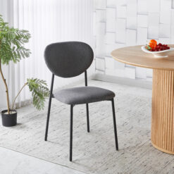 SILLA AURA TELA NEVE GRIS