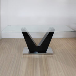 MESA LOFT RECTANGULAR DE VIDRIO  200CM