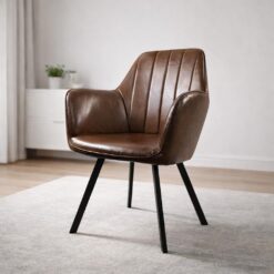 SILLON VITTO ECOCUERO MARRON