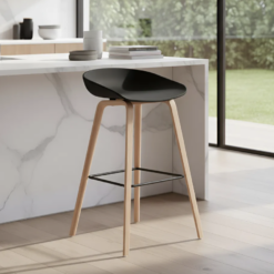 BANQUETA SUECIA NÓRDICA NEGRA