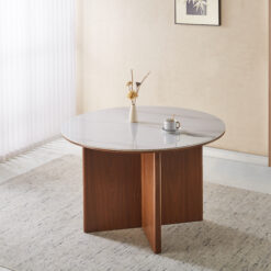 MESA REDONDA GALICIA 120 CM PIEDRA SINTERIZADA