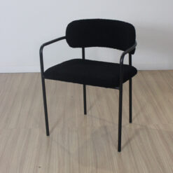 SILLON GENEVE TELA BOUCLE ALL BLACK