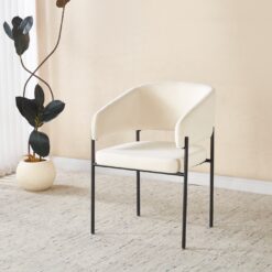 SILLON NERUDA TELA PANA OFF WHITE