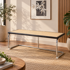 BANCO CESCA RATTAN COLOR NEGRO