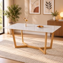 MESA ATLANTIS RECTANGULAR NEOLITH 180 CM BLANCA
