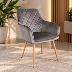 SILLON ZARA TAPIZADO PANA GRIS